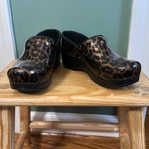 Dansko Cheetah Print clogs